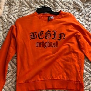 Am orange long sleeve